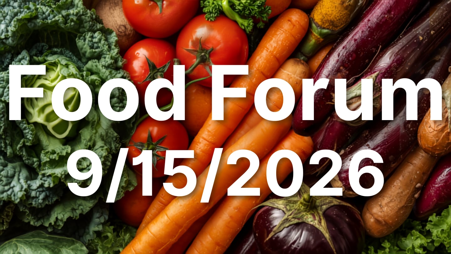 Food Forum 9/15/26
