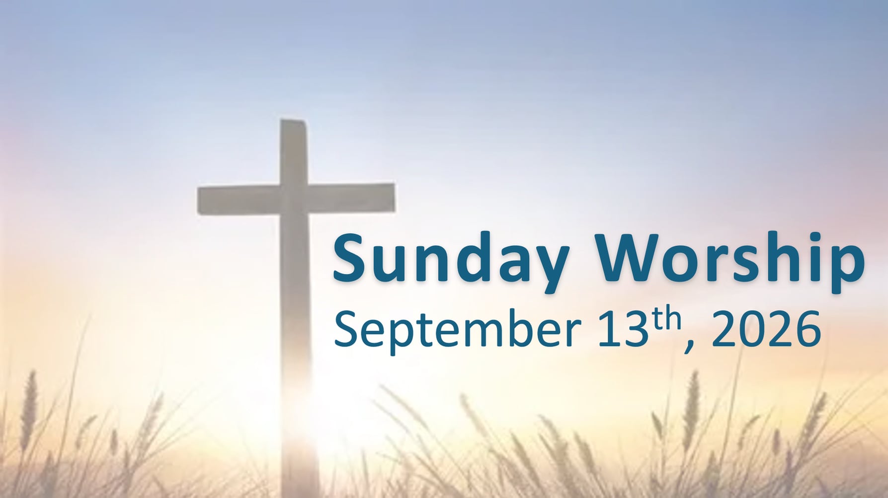 Sunday Worship 9/13/2026
