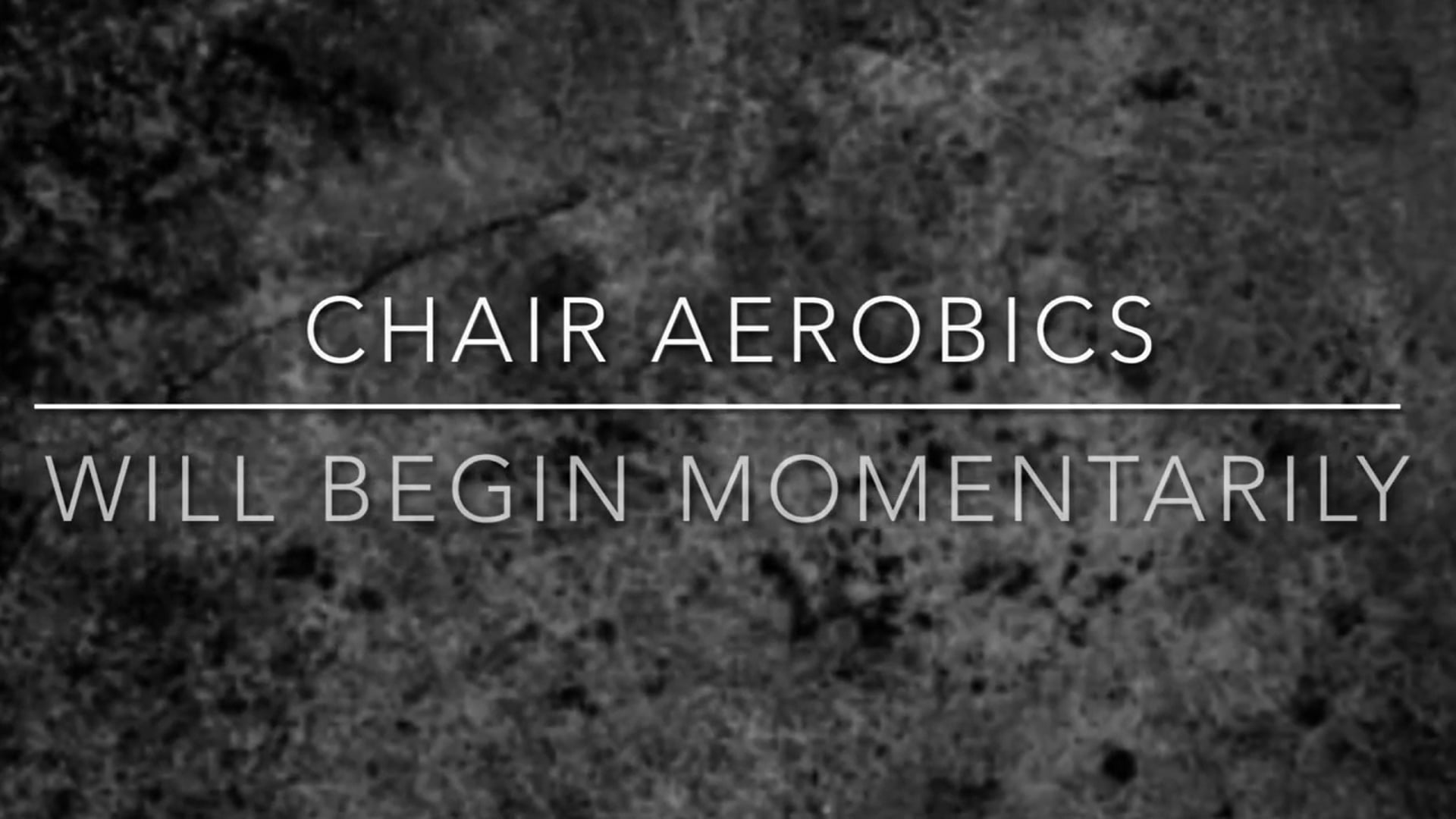 Chair aerobics circuit- Video F- 25 mins- Alternating Cardio and Abs