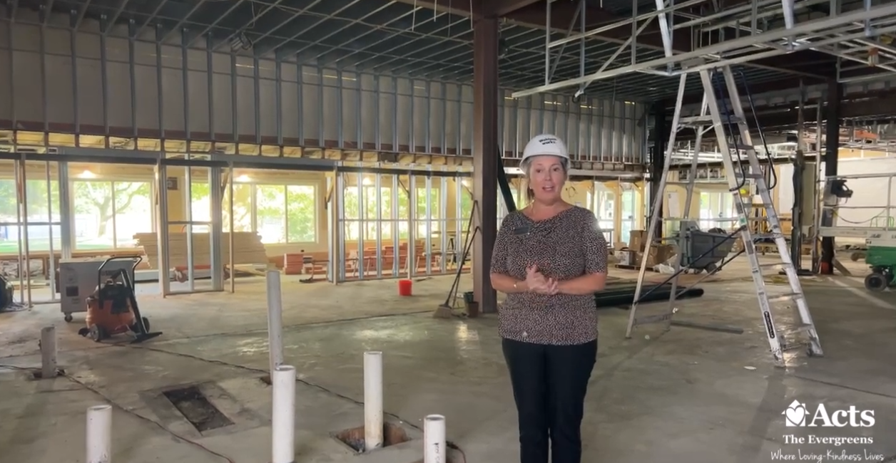 A Quick Update on construction at the Evergreens
