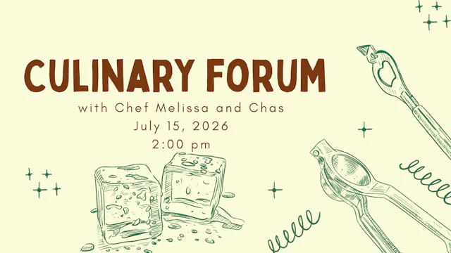 Culinary Forum July 2026