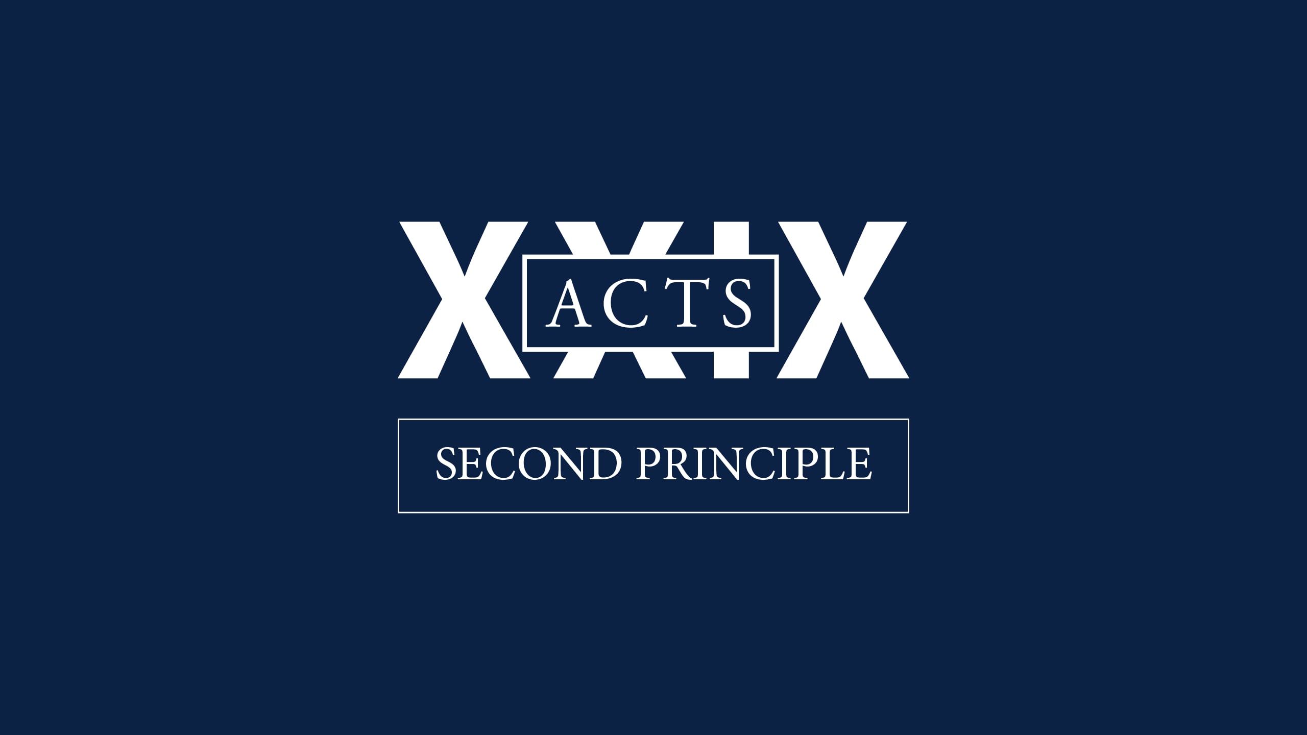 The Second Essential Principle