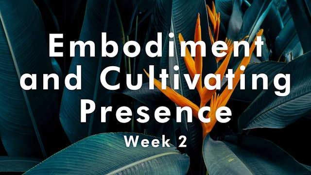 Embodiment & Cultivating Presence - Week 2
