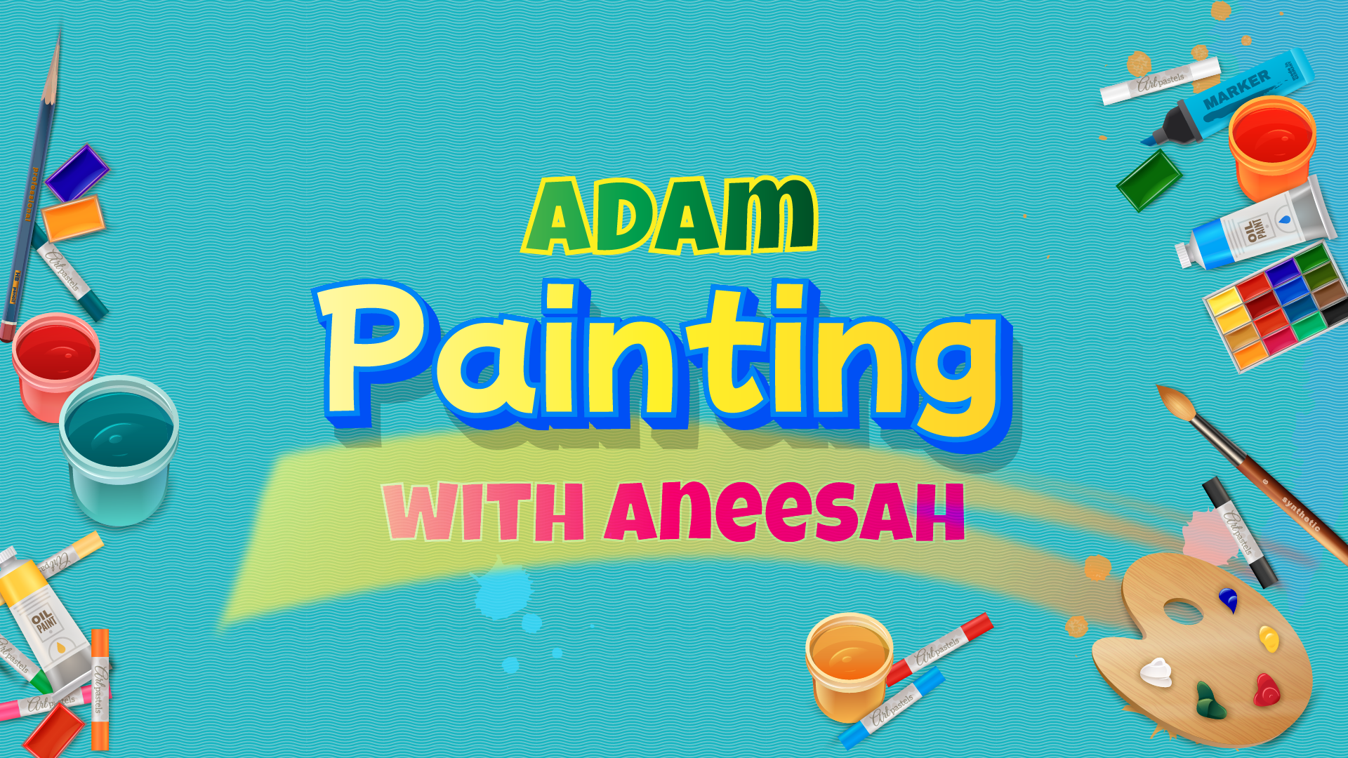 Painting with Adam and Aneesah