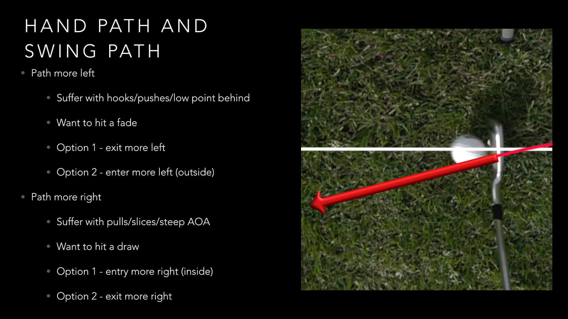 Swing Path And Hand Path