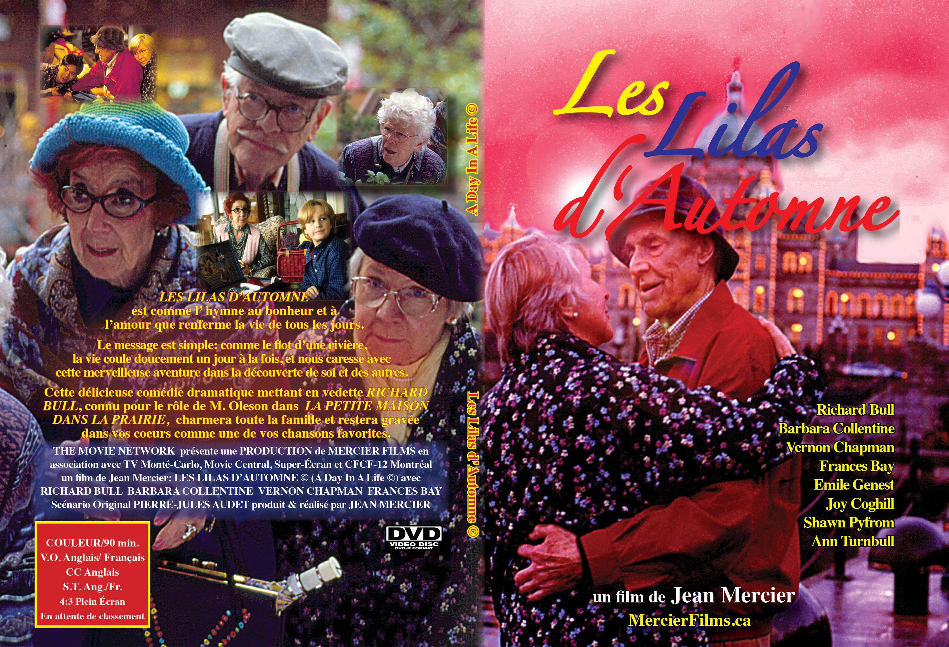 Les Lilas d'Automne (A Day In A Life) du Poète Québécois Jean Mercier - 94 min