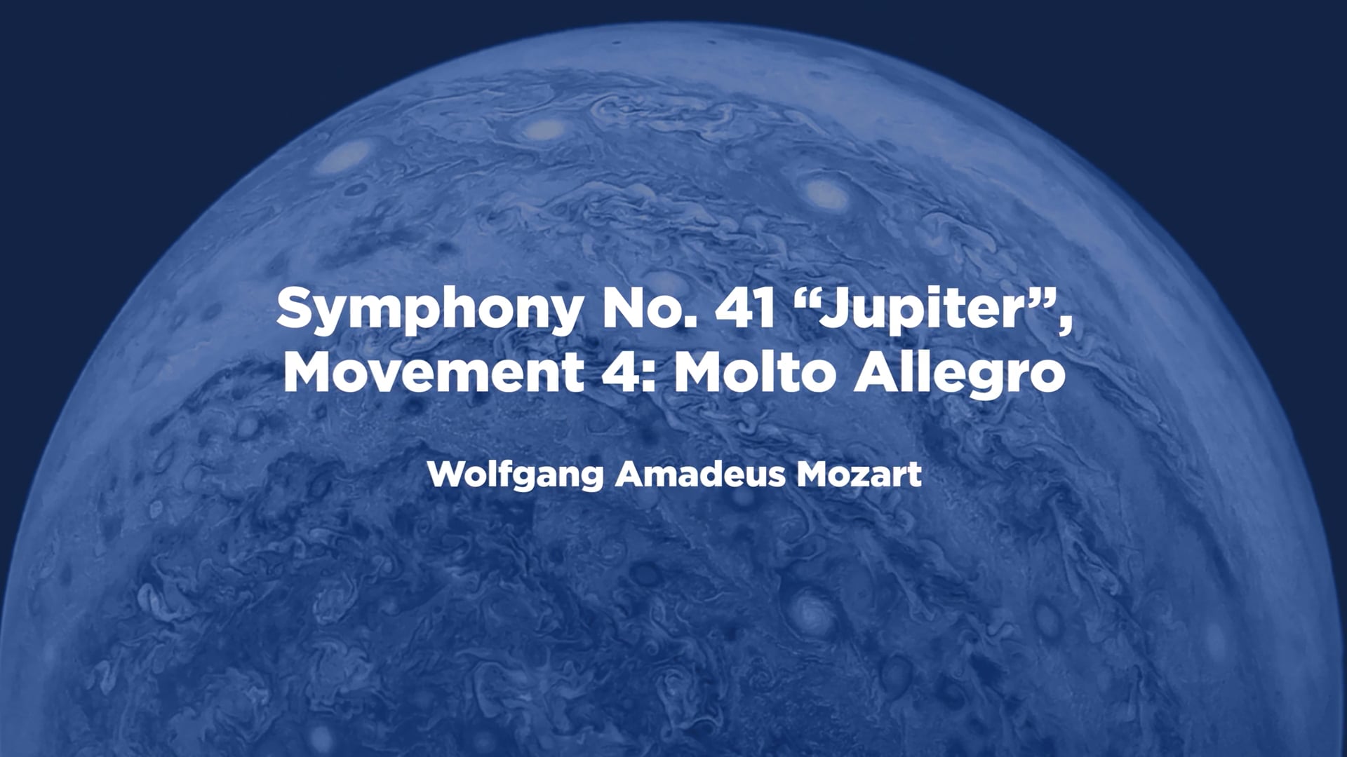 Mozart's Symphony No. 41