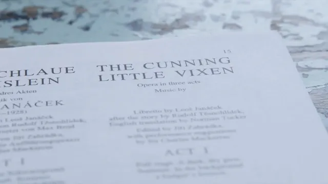 The Making of The Cunning Little Vixe...