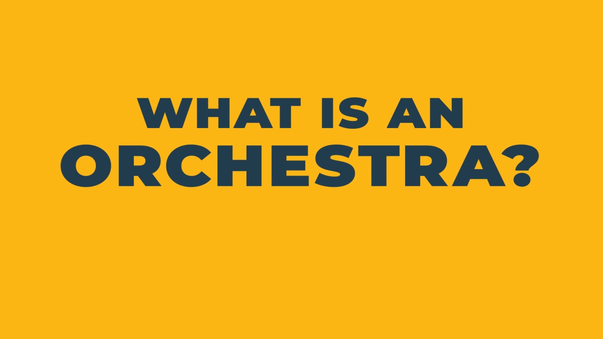 What Is An Orchestra? | Episode 1 Introduction - Preview