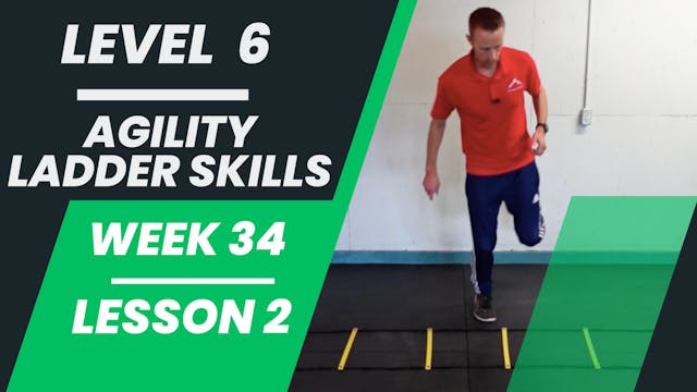 Level 6 - Week 34 - Lesson 2 - Agility Ladder Skills