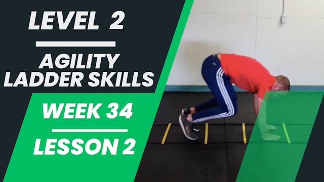 Level 2 - Week 34 - Lesson 2 - Agility Ladder Skills