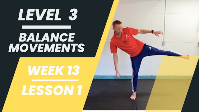 Level 3 - Week 13 - Lesson 1 - Balance Movements