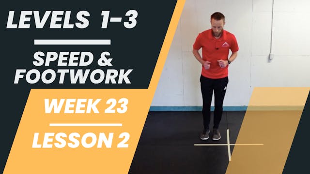 Levels 1-3 - Week 23 - Lesson 2 - Speed & Footwork