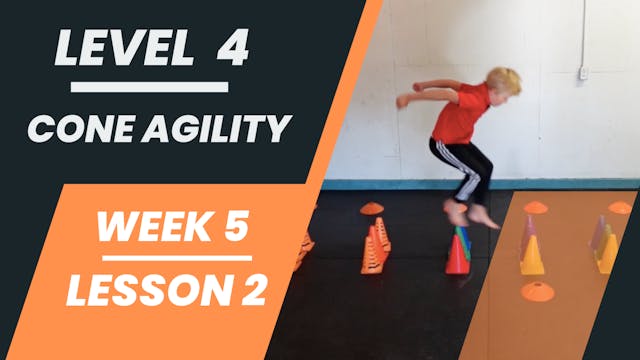 Level 4 - Week 5 - Lesson 2 - Cone Agility