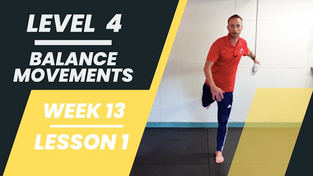 Level 4 - Week 13 - Lesson 1 - Balance Movements