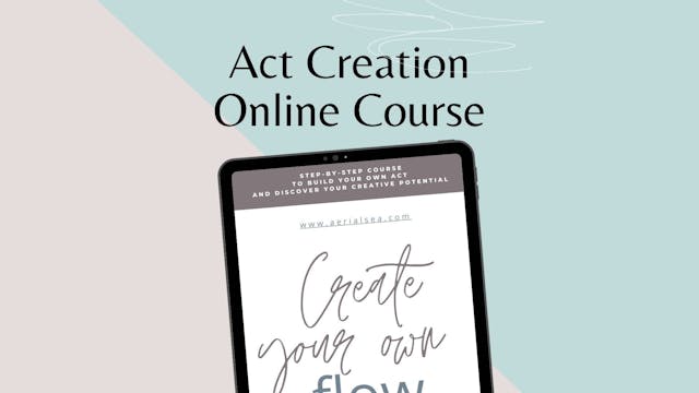 Act Creation Online Course (12 weeks, 1:1 + group)