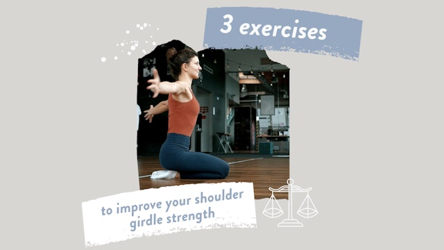 Improve Your Shoulder Girdle Strength & Posture with these 3 Exercises (warm up)