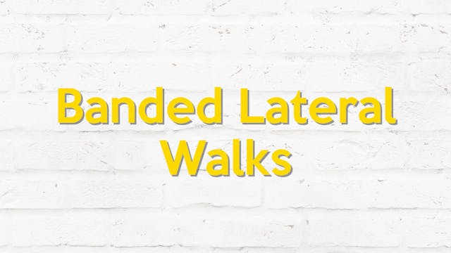 BANDED LATERAL WALKS