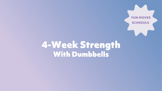 4-Week Strength Schedule