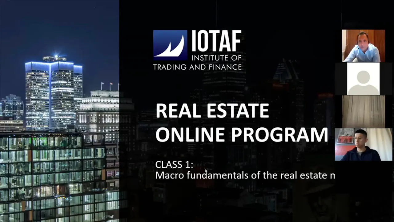 Real Estate Online Program - Class 1 - Real Time Trading Learning