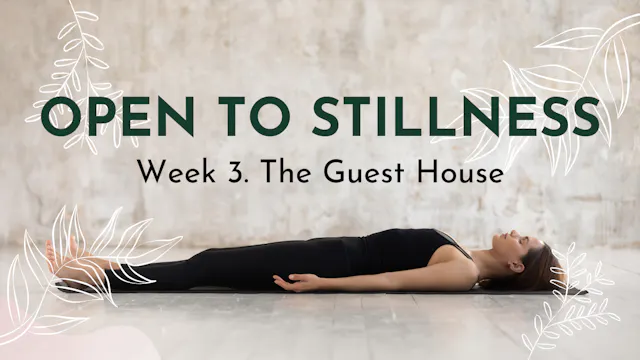 Open to Stillness: Week 03. The Guest...