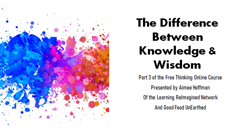 Free Thinking Online Course Part 3 Knowledge and Wisdom