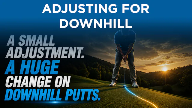 Lesson: Adjustment for Downhill Putts