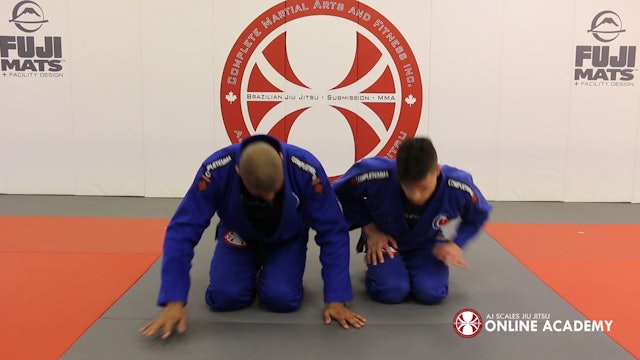 Basic Sweep Variation 2 from Half Guard
