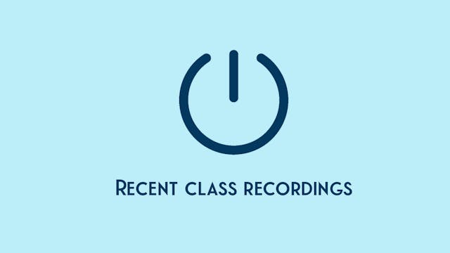 September 2024 Live class recordings