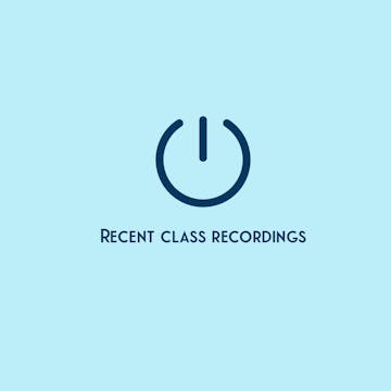 May 2025 Live class recordings