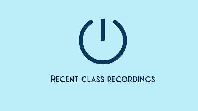 December 2024 Live class recordings