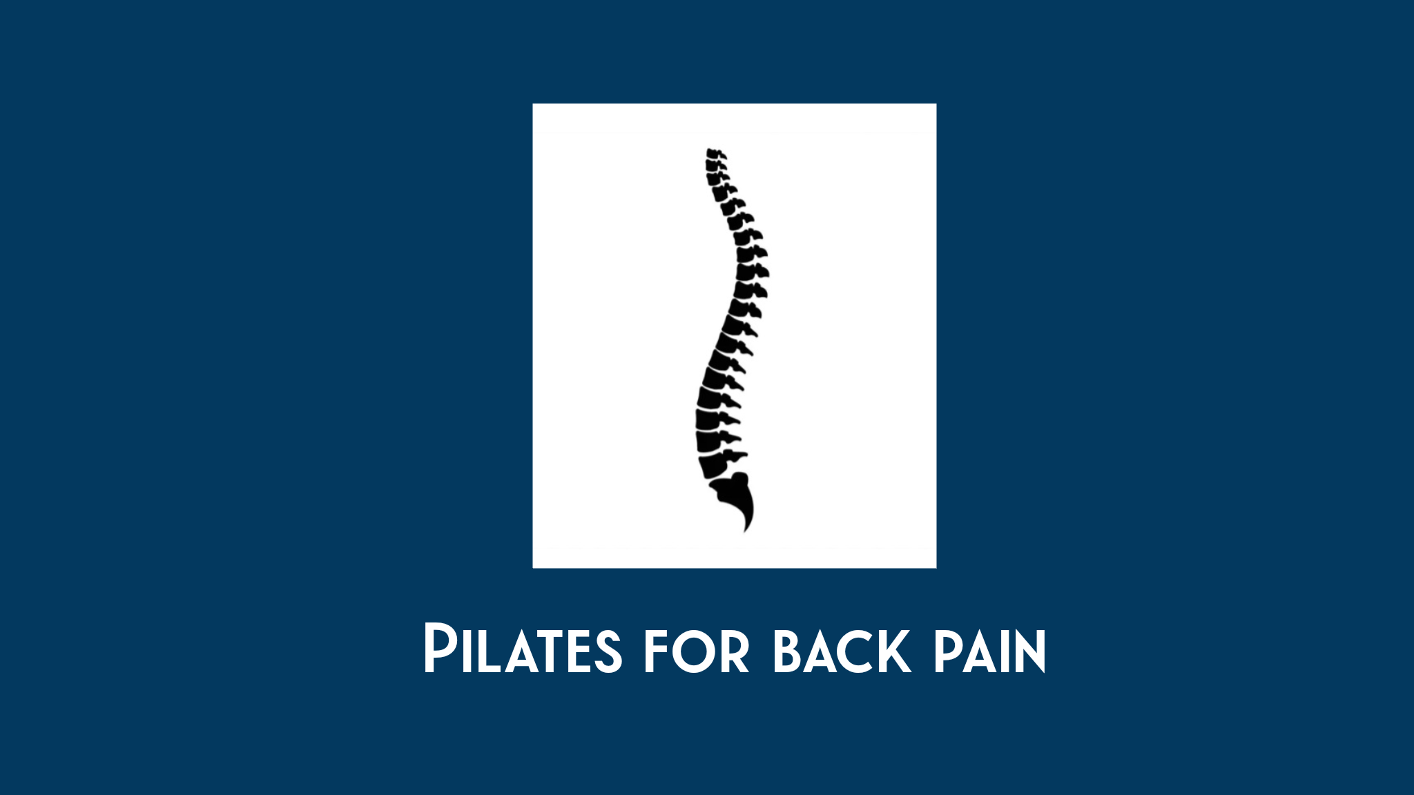 Pilates for Back Pain
