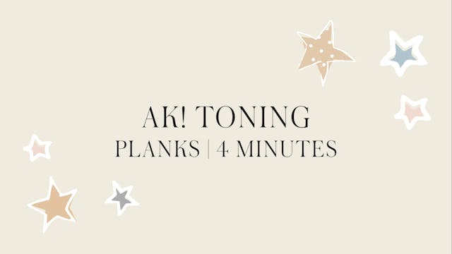 AK! Abs | Toning Planks 4 minutes