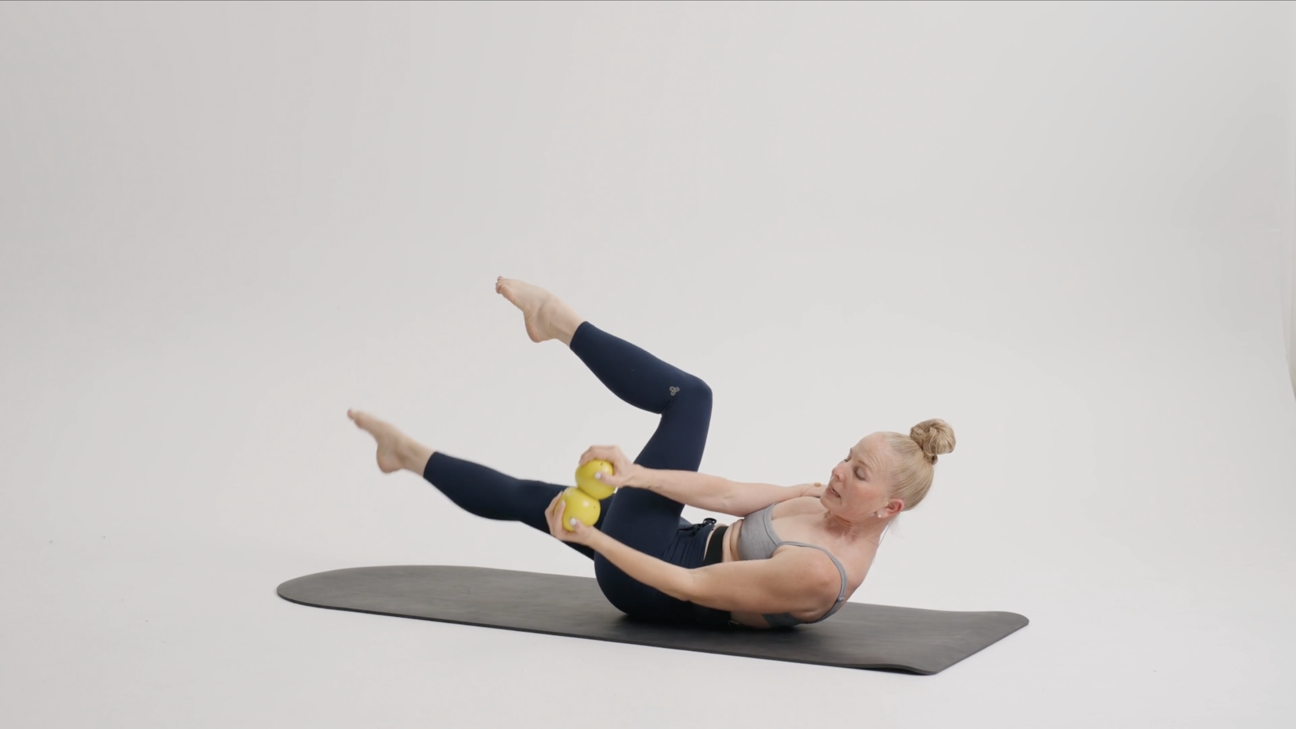 Pilates: Weighted Arms & Abs (Weighted Balls) | 15 mins | with Jennifer