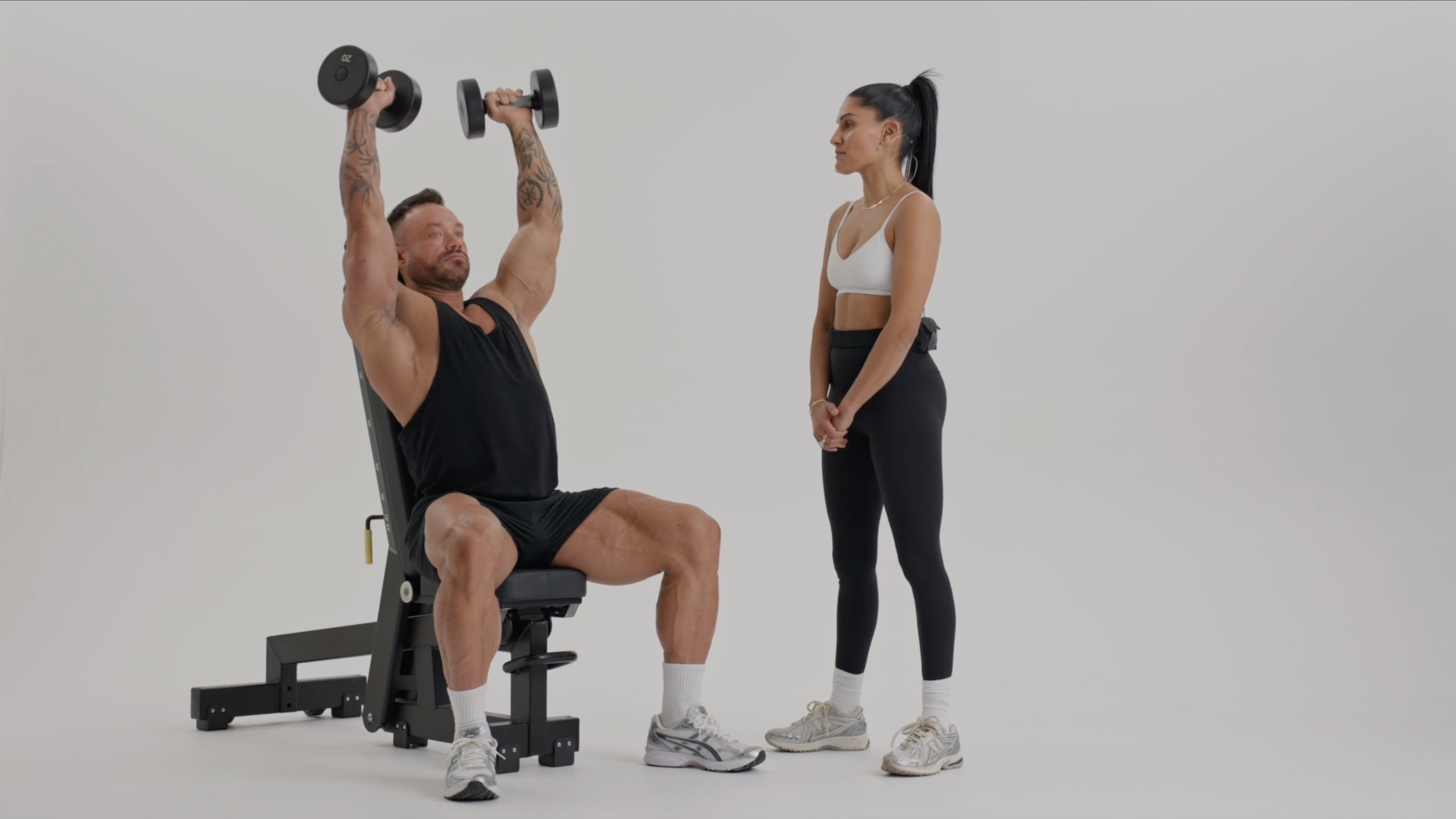 Demo: Seated Shoulder Press (with Internal Rotation)