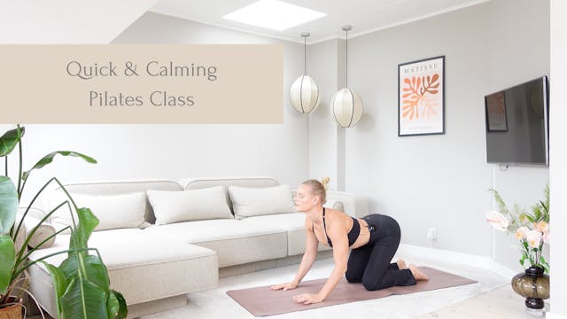 Quick & Calming Pilates | 13 Minutes