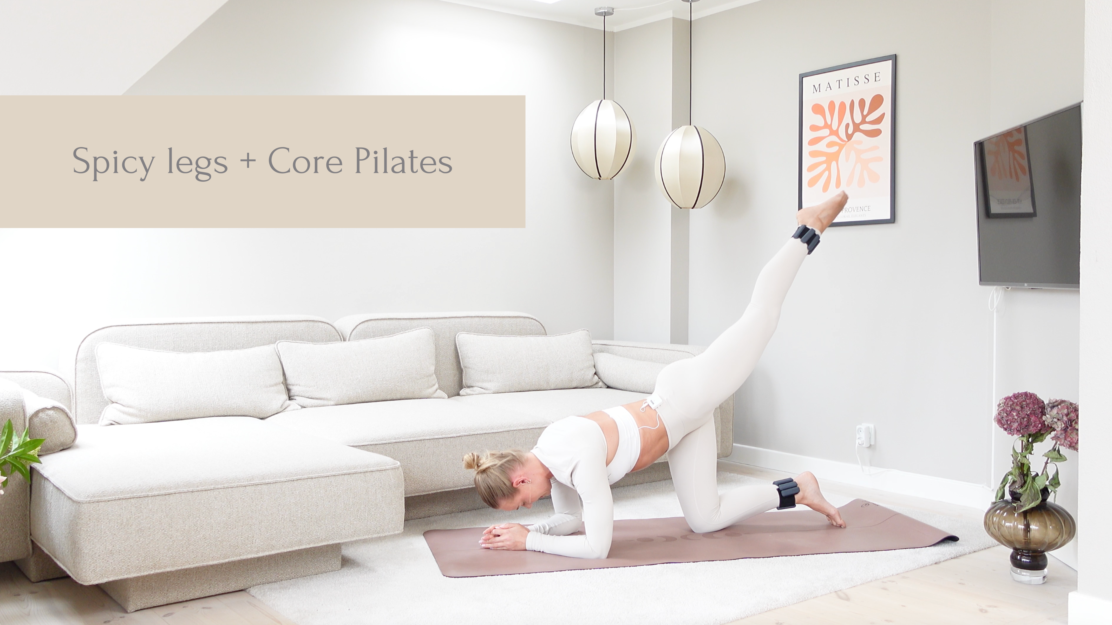 Spicy legs + Core Pilates | 25 Minutes