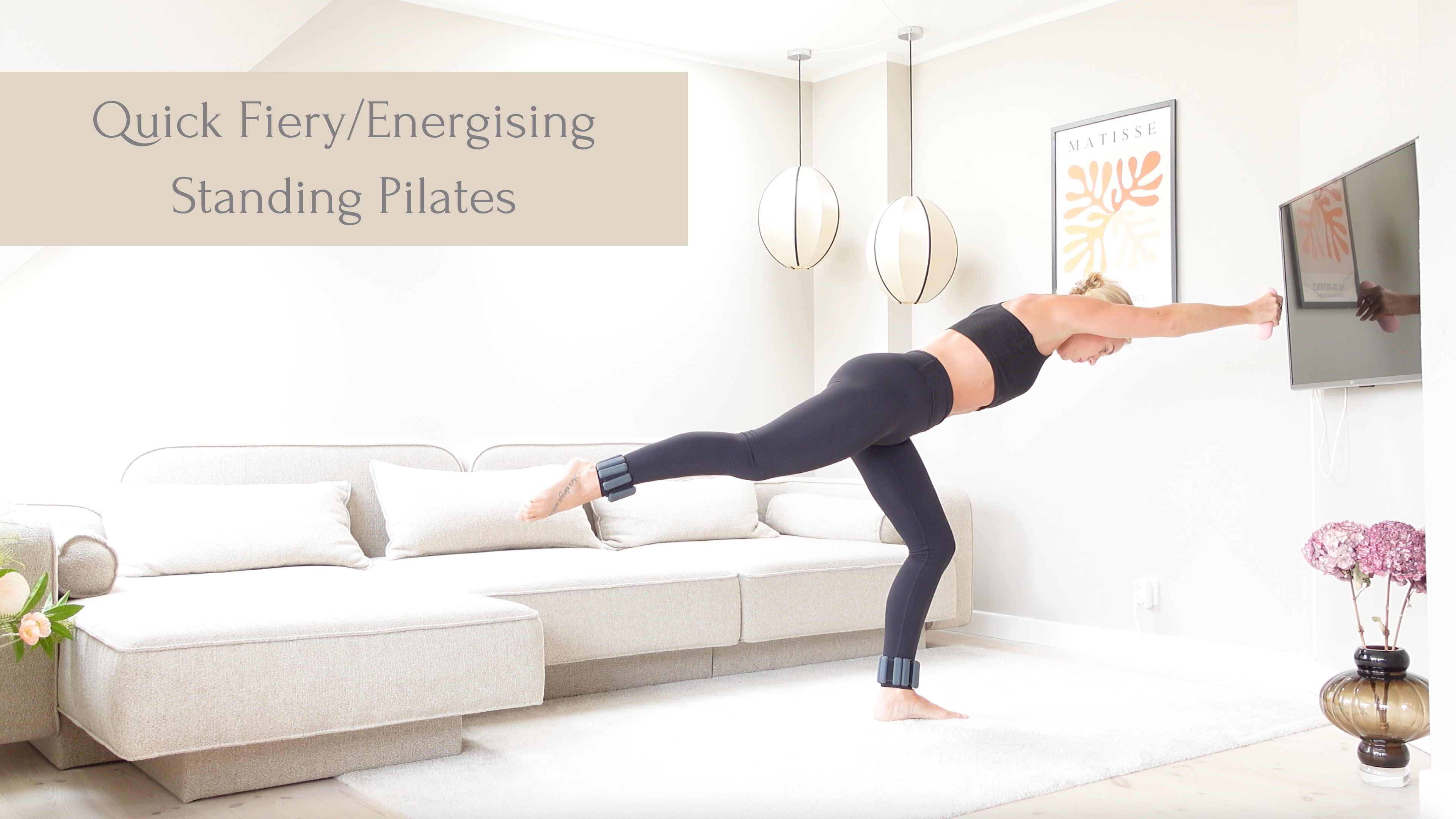 NEW !! Quick Fiery/Energising Standing Pilates | 10 Minutes