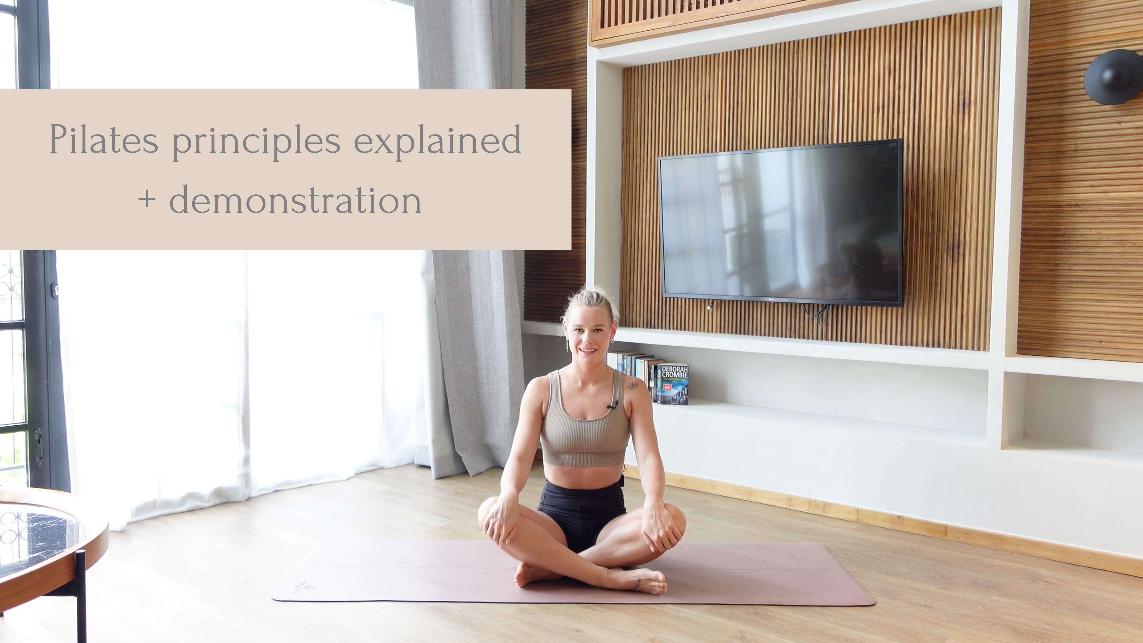 Pilates principles explained + demonstration Bali | 15 Minutes