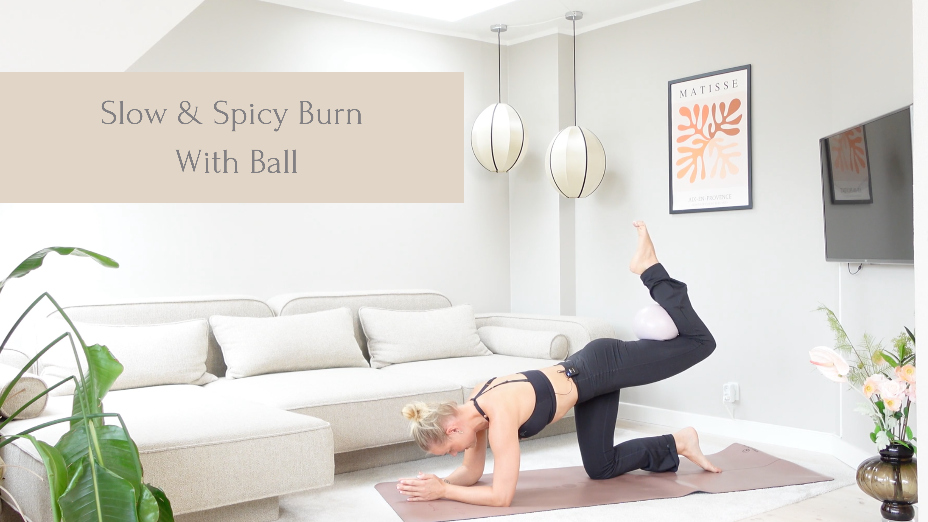 Slow & Spicy Burn w. Ball | 25 Minutes