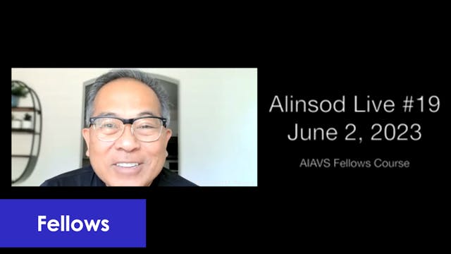 Fellows Alinsod Live Zoom - #19 June ...