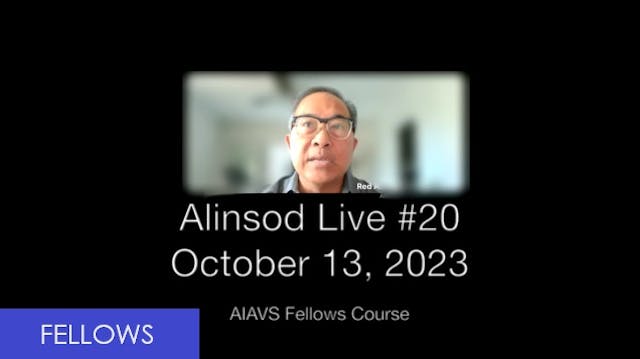 Fellows Alinsod Live Zoom - October 13, 2023