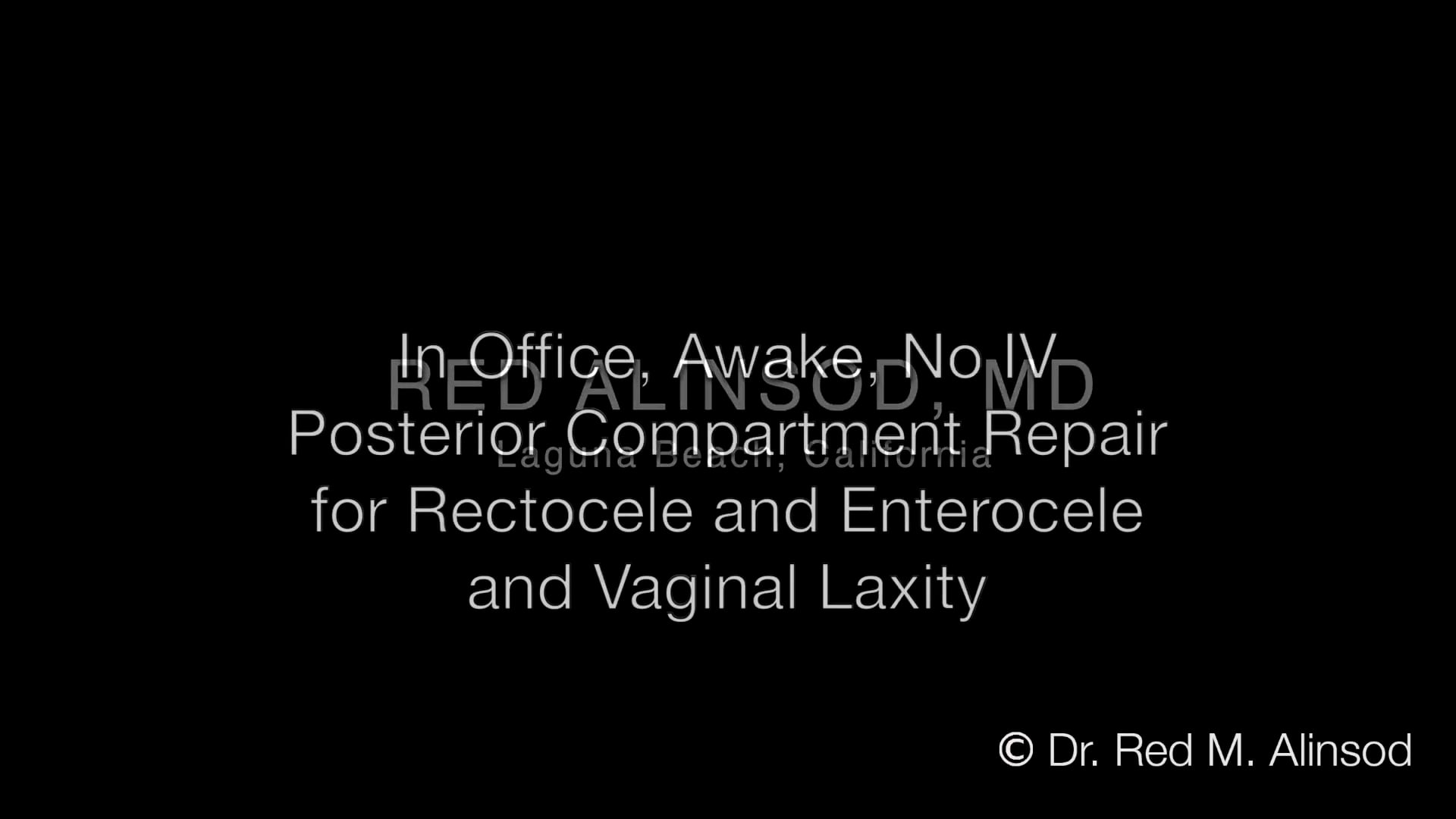 LN – Reparación Compartimento Posterior con VP y Perineoplastia (Corto)