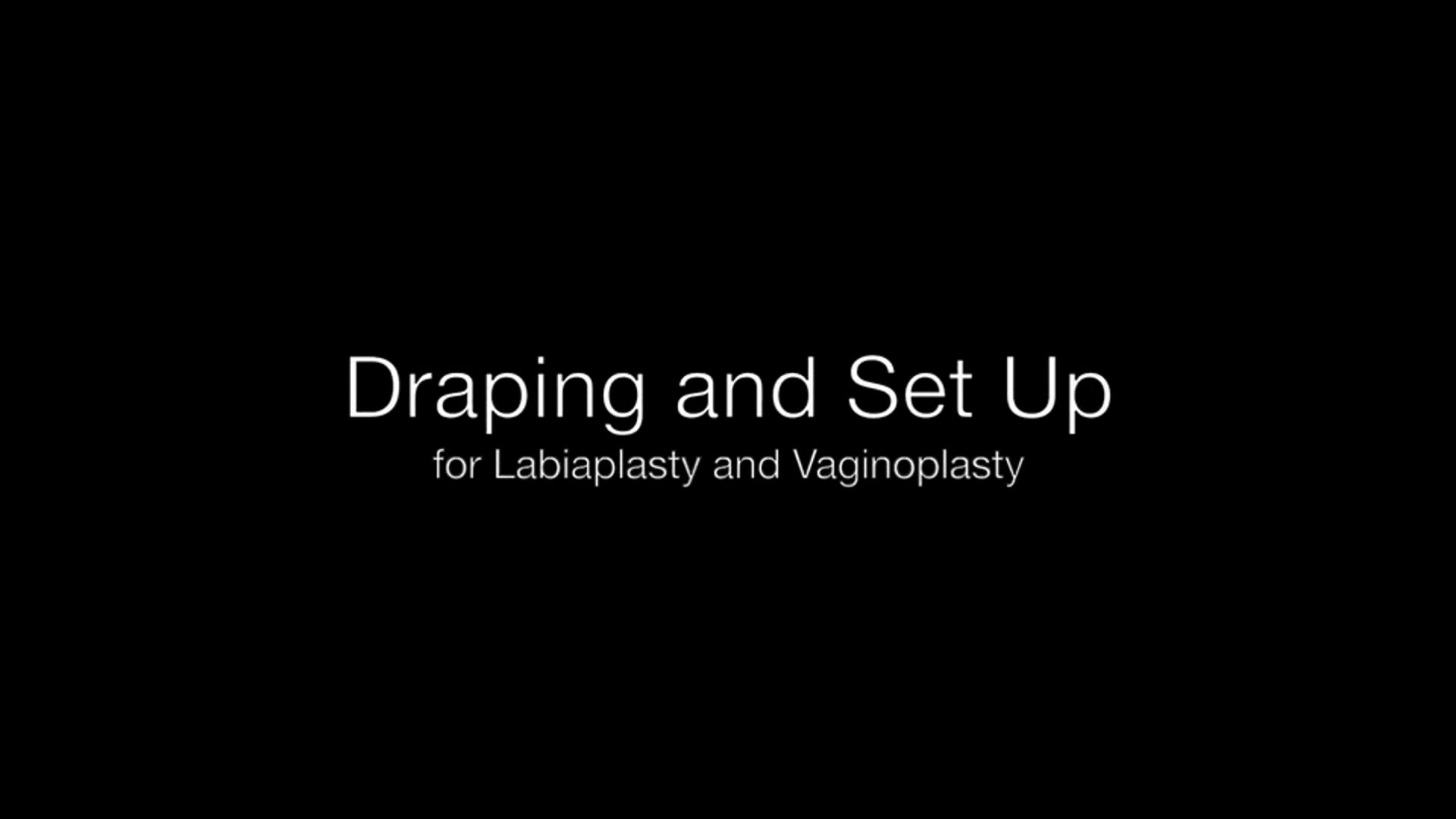 Campos para labioplastia – Vista del paciente