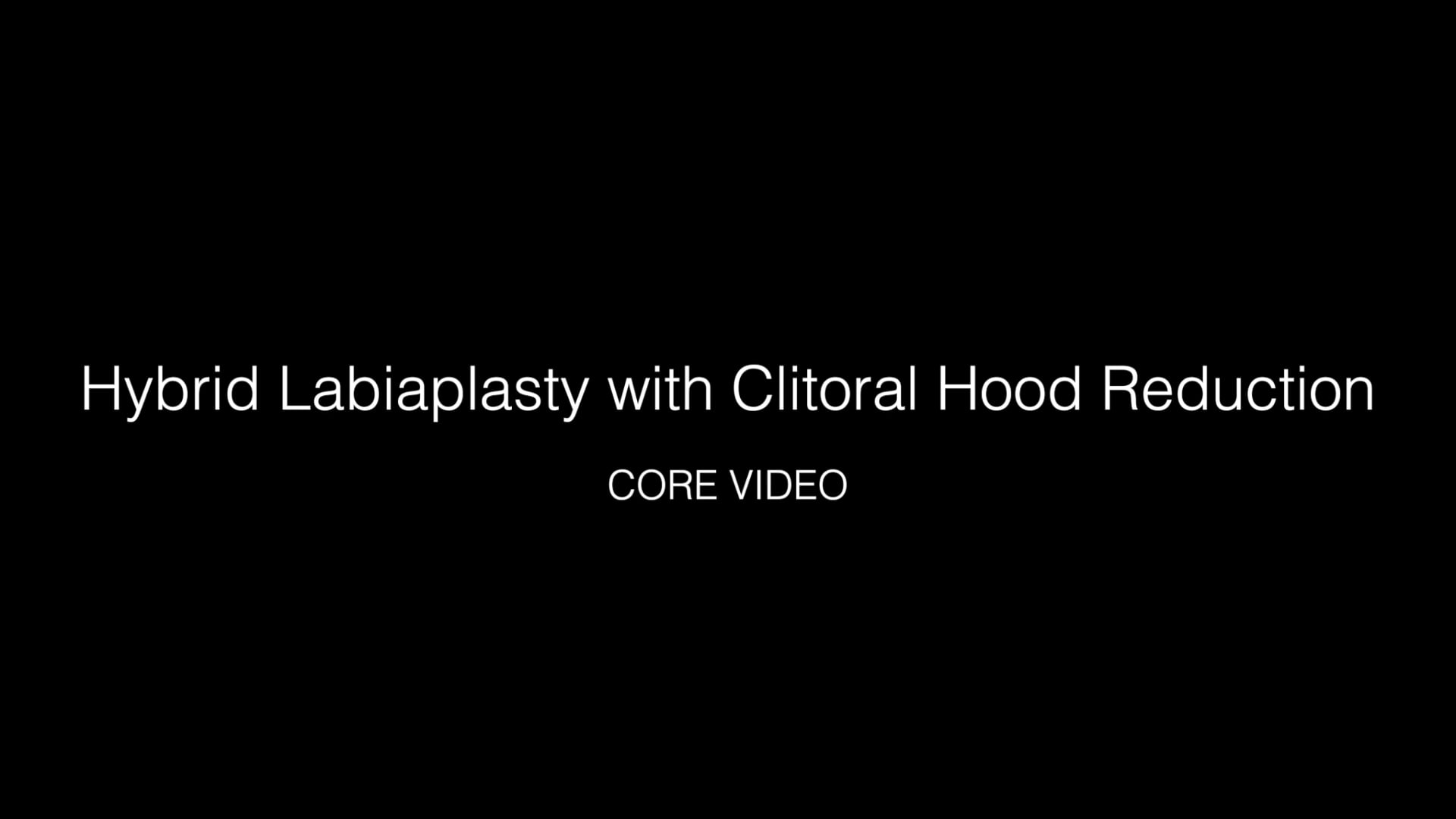 Fellows Vid206 LN Hybrid Labiaplasty with Lateral Clitoral Hood Red