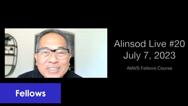 Fellows Alinsod Live Zoom - #20 July ...