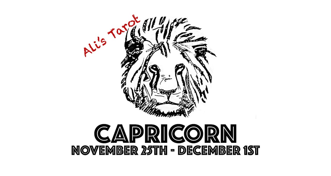 CAPRICORN NOVEMBER 25TH - DECEMBER 1ST