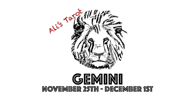 GEMINI NOVEMBER 25TH - DECEMBER 1ST