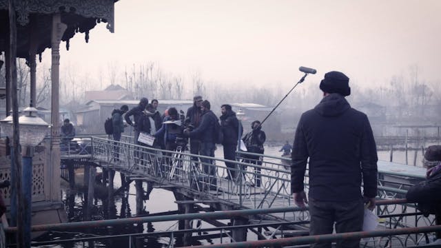 Filming in Kashmir