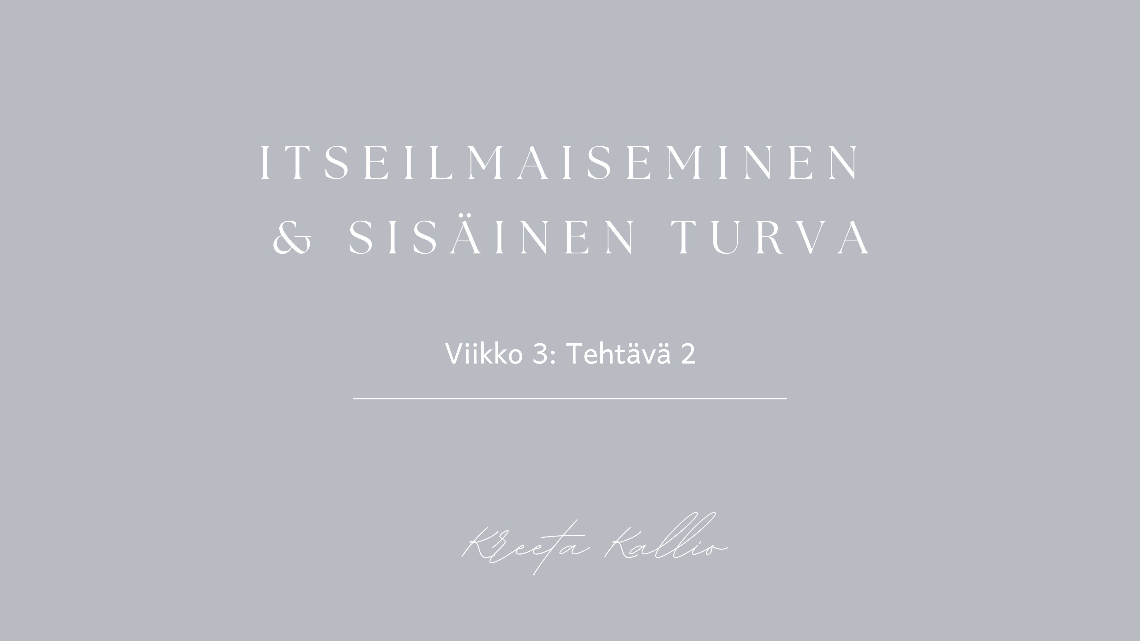 Viikko 3 - Tehtävä 2
